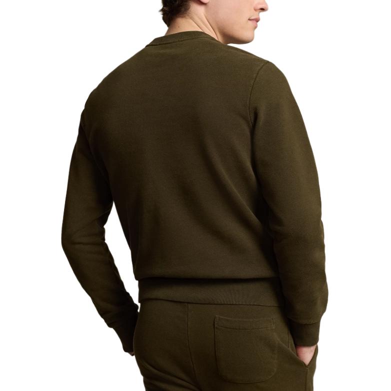 Polo Ralph Lauren FW24 Solid Logo Embroidered Crewneck Sweatshirt  Dark Green MNPOKNI16823961-300 圖 3