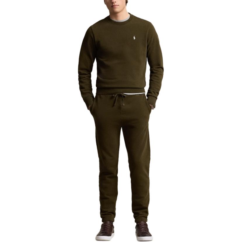 Polo Ralph Lauren FW24 Solid Logo Embroidered Crewneck Sweatshirt  Dark Green MNPOKNI16823961-300 圖 4