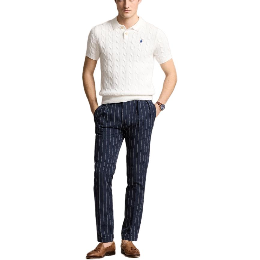 Purchase Polo Ralph Lauren FW24 Logo Bersulam Baju Polo Lengan Pendek Putih. MNPOSWE1N820028-100