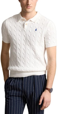 Polo Ralph Lauren FW24 Logo Bersulam Baju Polo Lengan Pendek Putih. MNPOSWE1N820028-100 Sizing Polo Ralph Lauren FW24 Logo Bersulam Baju Polo Lengan Pendek Putih. MNPOSWE1N820028-100