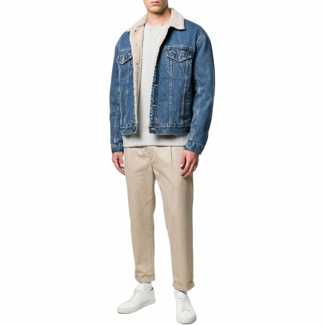 Lookbook Polo Ralph Lauren FW24 Baju Sejuk Lelaki Kelabu Logo Sulaman Tetap. 710883334-005