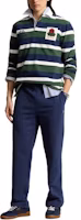 Lookbook Polo Ralph Lauren FW24 男士刺绣小马标休闲束脚裤 深蓝色 MNPOPNT1BQ20477-410