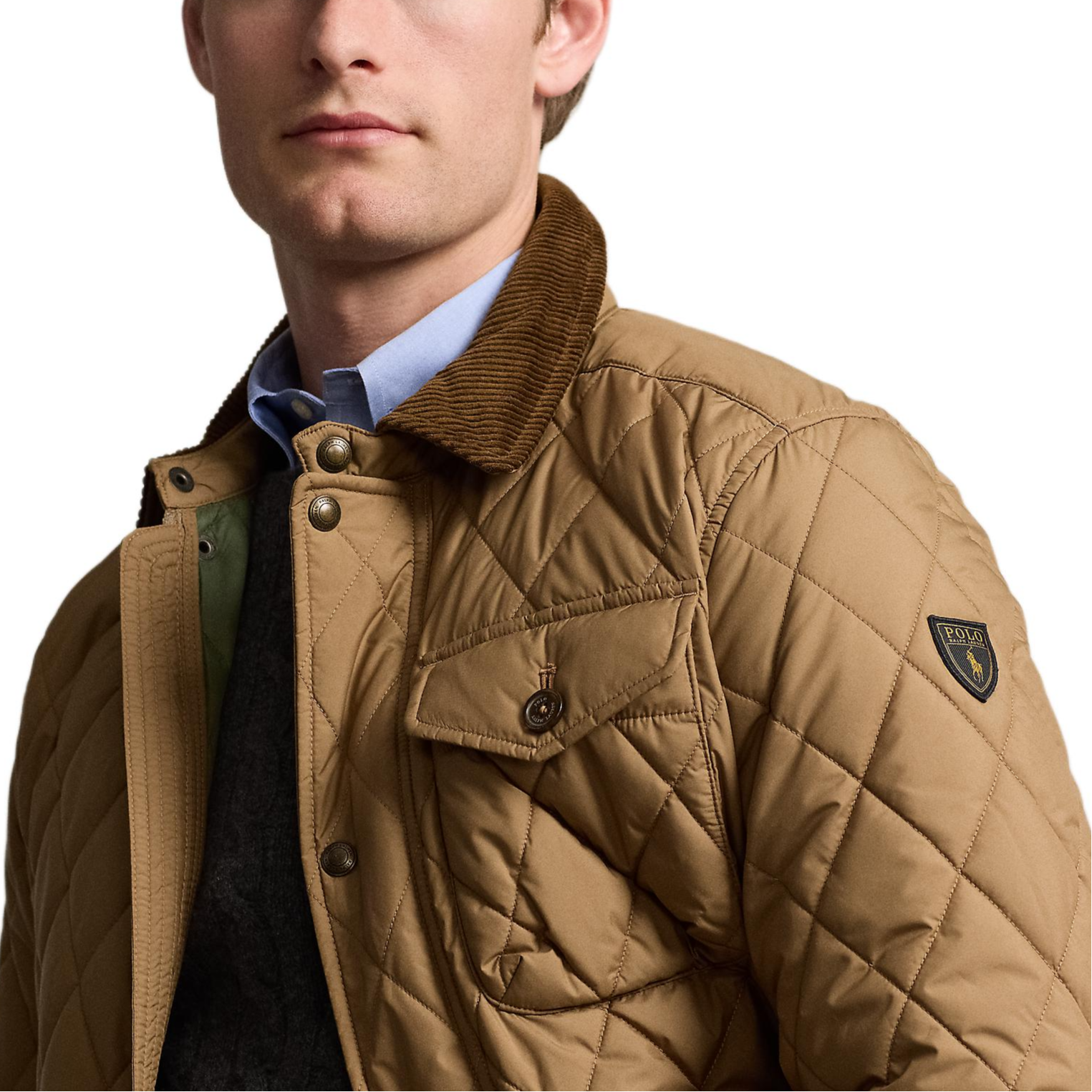 Details for Polo Ralph Lauren FW24 長袖棕色菱格外套 夾克. MNPOOTW16021417-200