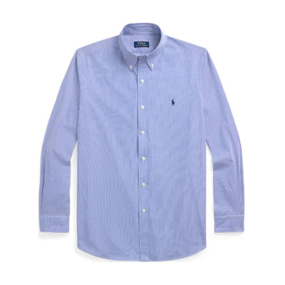 Polo Ralph Lauren FW24 Striped Collared Long-Sleeve Shirt Men’s Blue MNPOWOV16823580-400
