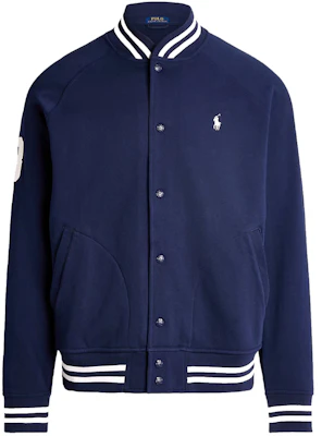 Polo Ralph Lauren FW24 条纹标志棒球领海军蓝夹克 710935535-001 Order Polo Ralph Lauren FW24 条纹标志棒球领海军蓝夹克 710935535-001