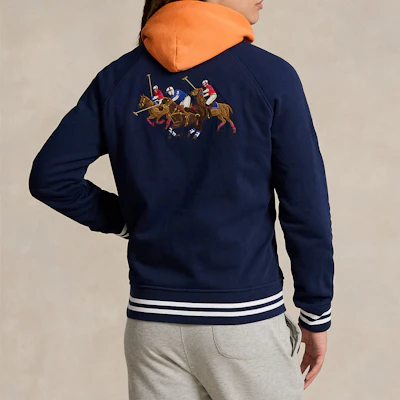 Polo Ralph Lauren FW24 条纹标志棒球领海军蓝夹克 710935535-001 Purchase Polo Ralph Lauren FW24 条纹标志棒球领海军蓝夹克 710935535-001
