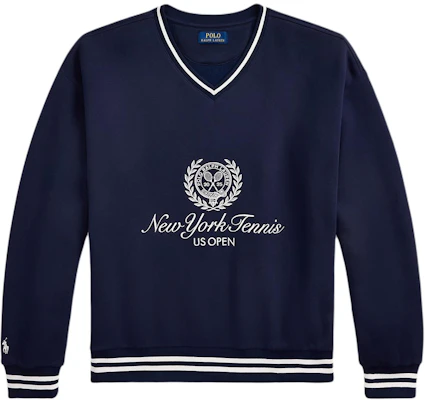 ポロラルフローレン FW25 全米オープン ストライプ Vネック プルオーバースウェット 710980465-001 Buy ポロラルフローレン FW25 全米オープン ストライプ Vネック プルオーバースウェット 710980465-001