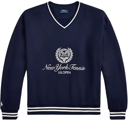 ポロラルフローレン FW25 全米オープン ストライプ Vネック プルオーバースウェット 710980465-001 Order ポロラルフローレン FW25 全米オープン ストライプ Vネック プルオーバースウェット 710980465-001