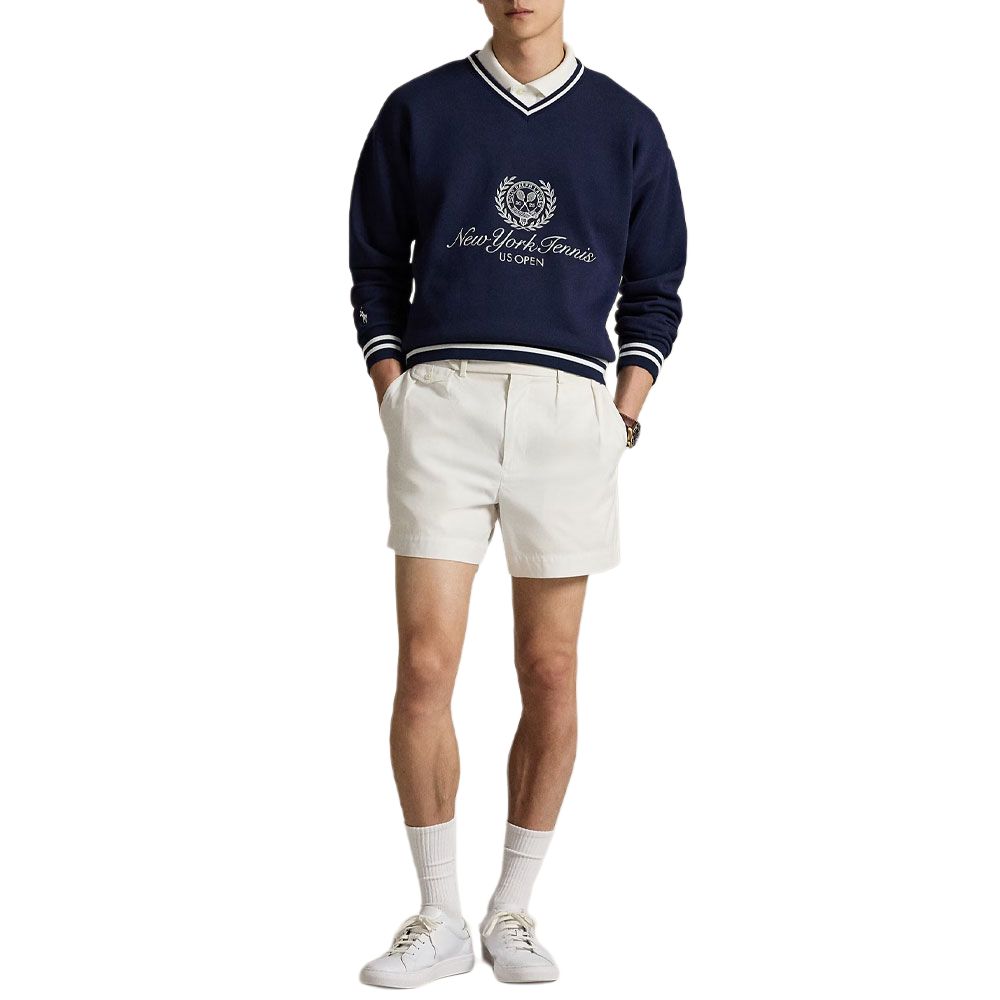 Polo Ralph Lauren FW25 US Open Striped V-Neck Pullover Sweatshirt  710980465-001 圖 3