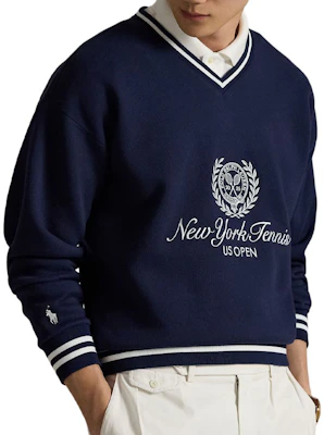 ポロラルフローレン FW25 全米オープン ストライプ Vネック プルオーバースウェット 710980465-001 Details for ポロラルフローレン FW25 全米オープン ストライプ Vネック プルオーバースウェット 710980465-001