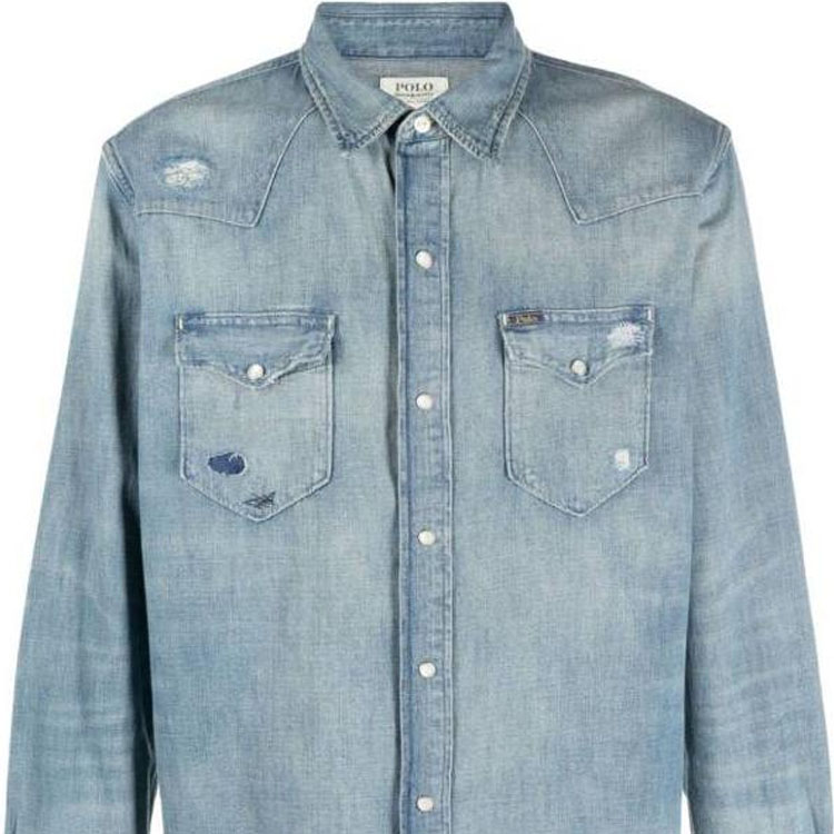 Polo Ralph Lauren Gradient Button-Down Casual Shirt  Blue 710910716-001 圖 3