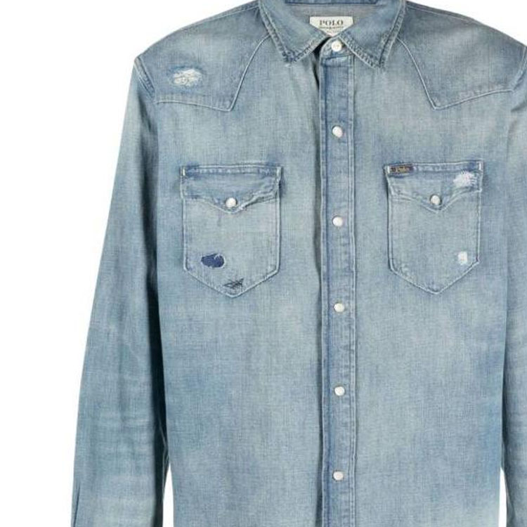 Polo Ralph Lauren Gradient Button-Down Casual Shirt  Blue 710910716-001 圖 4