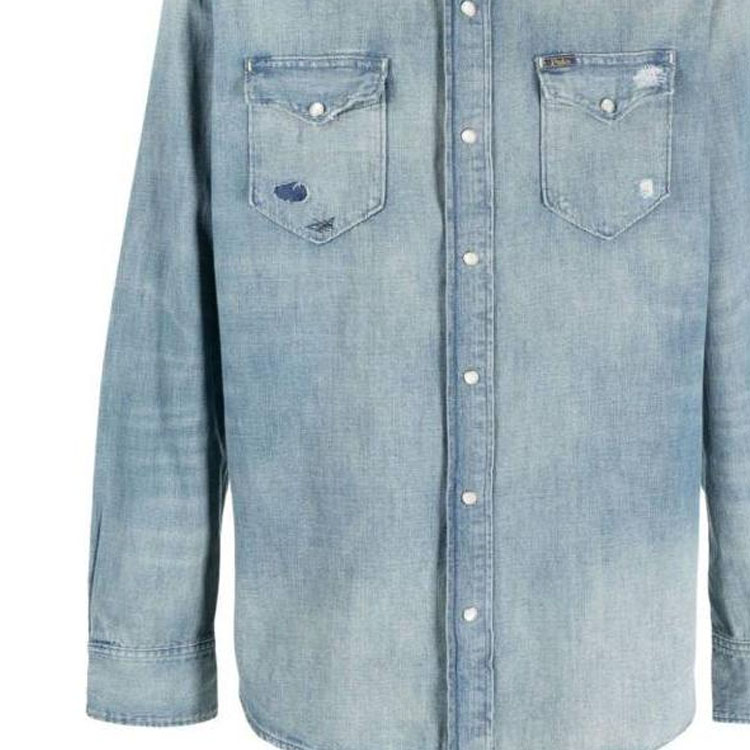 Polo Ralph Lauren Gradient Button-Down Casual Shirt  Blue 710910716-001 圖 6