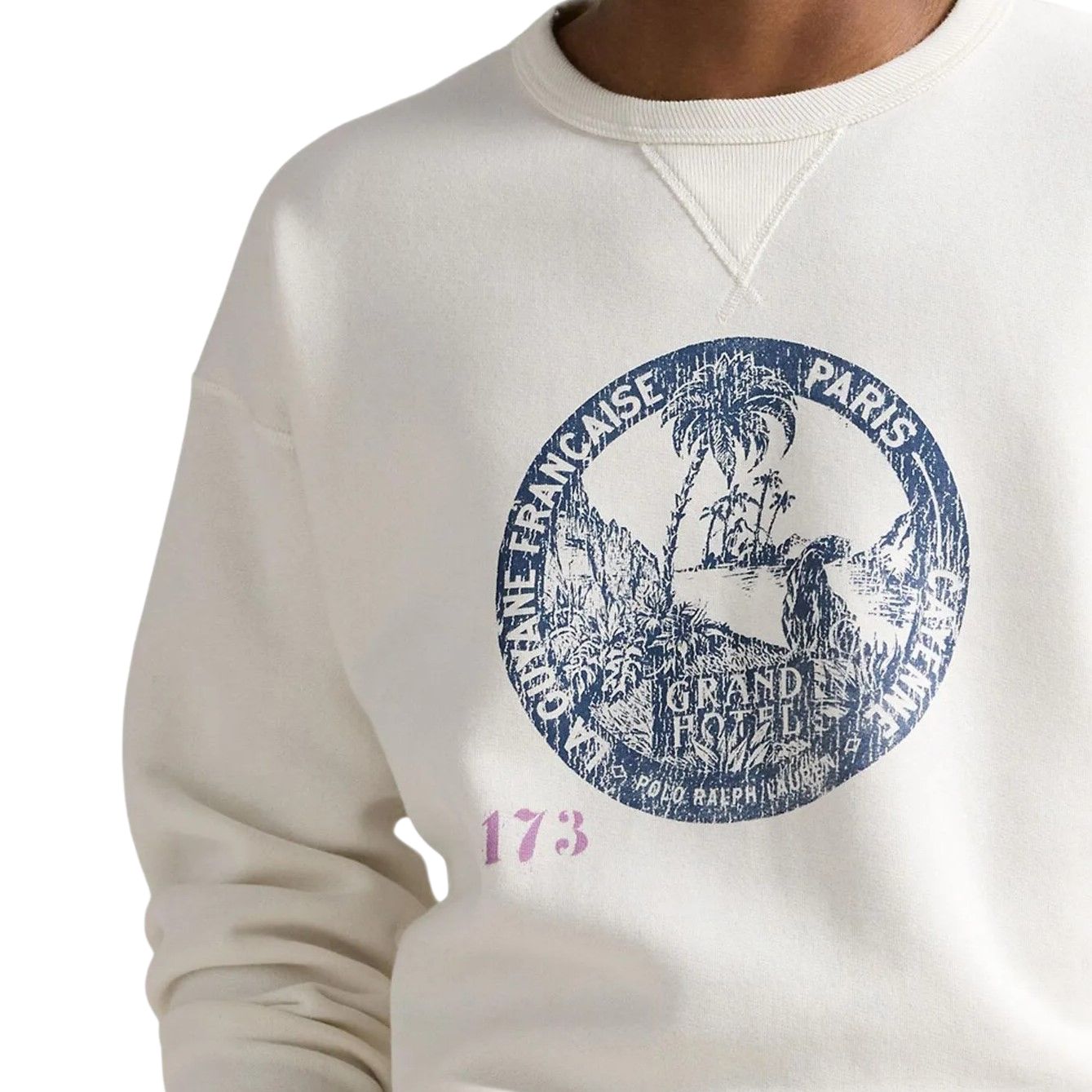 Details for Polo Ralph Lauren 白色图案印花圆领长袖卫衣 710958232-001