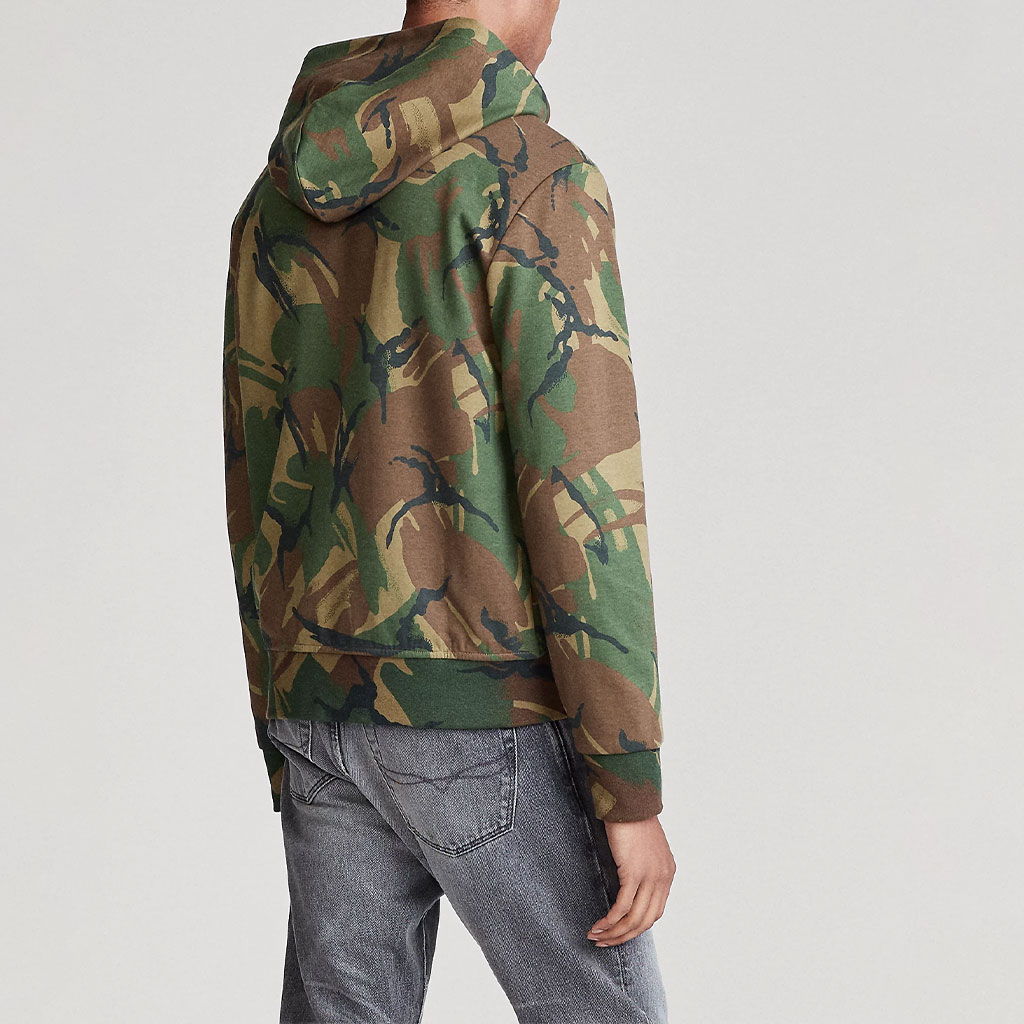 Details for Polo Ralph Lauren 绿色迷彩刺绣马标连帽全拉链卫衣 MNPOKNI16820408-999