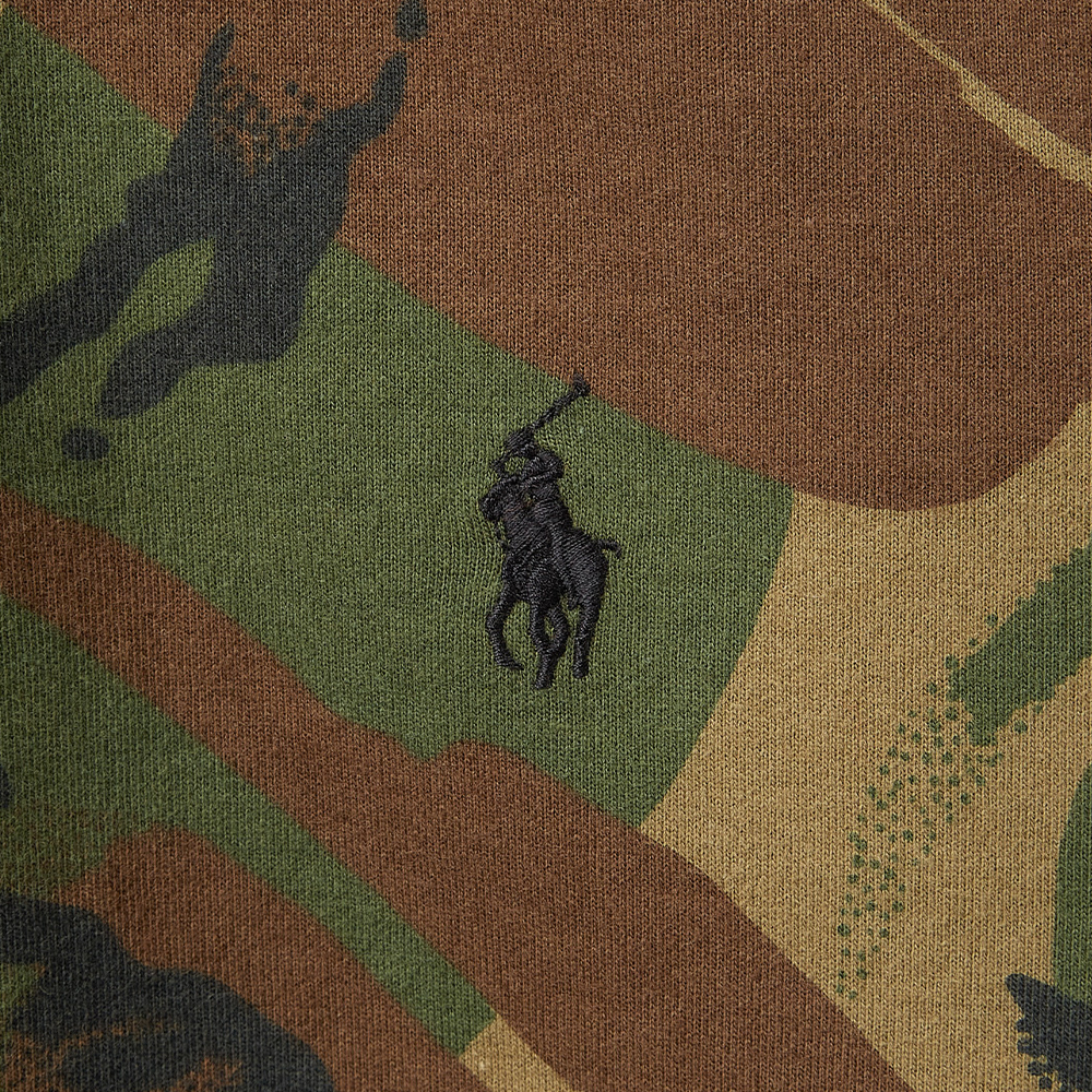 Cheap Polo Ralph Lauren 绿色迷彩刺绣马标连帽全拉链卫衣 MNPOKNI16820408-999