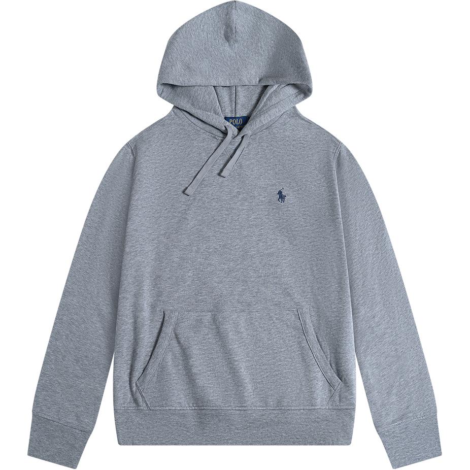 Order Polo Ralph Lauren 灰色连帽衫刺绣小马标志 710740622-004