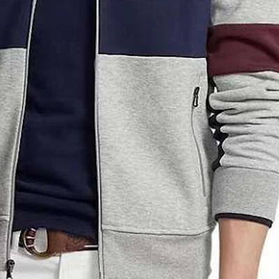 Jaket Polo Ralph Lauren Abu-Abu High Neck Bordir dengan Resleting Depan 710881502-006 Sizing Jaket Polo Ralph Lauren Abu-Abu High Neck Bordir dengan Resleting Depan 710881502-006