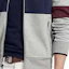 Sizing Jaket Polo Ralph Lauren Abu-Abu High Neck Bordir dengan Resleting Depan 710881502-006