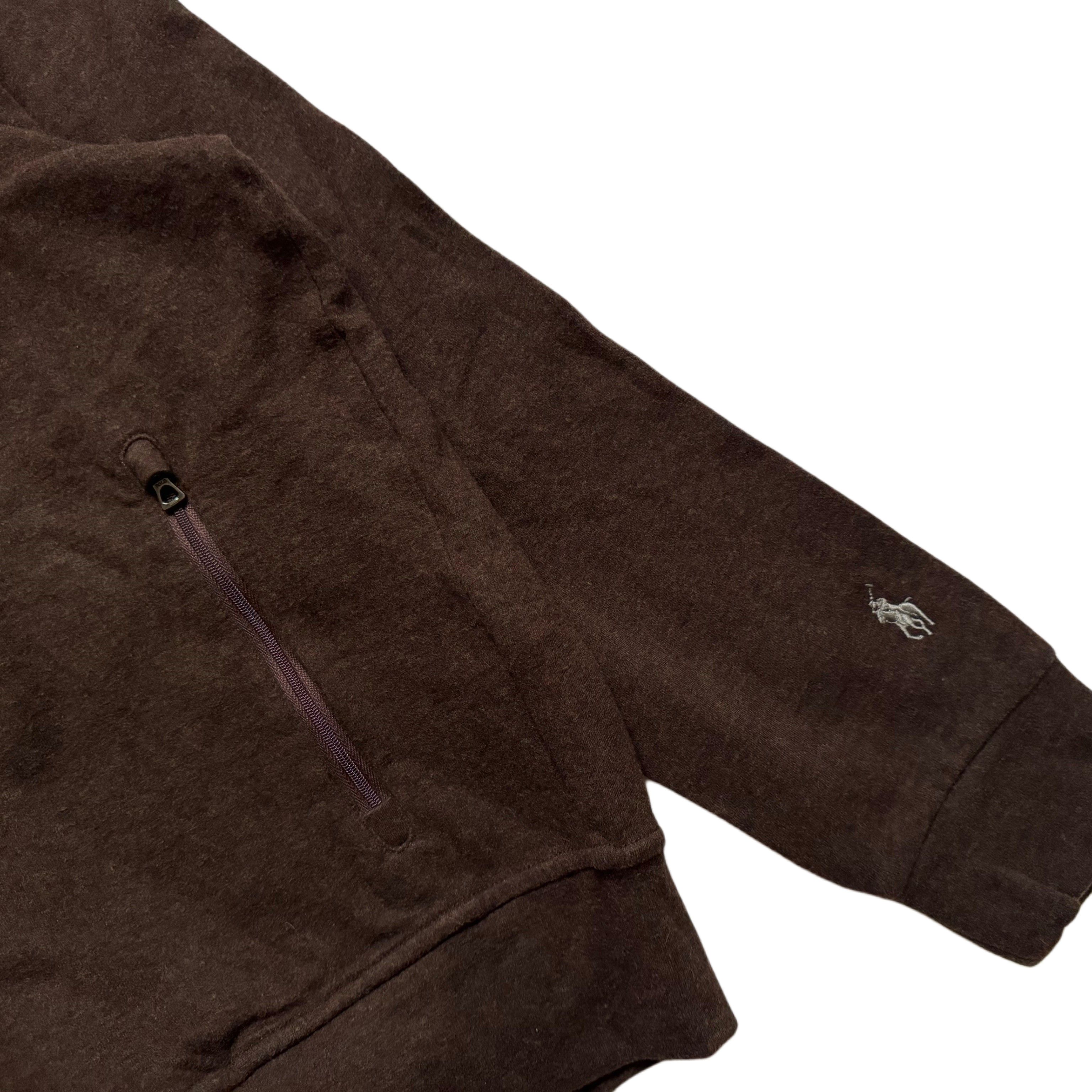 Shop Polo Ralph Lauren Hoodie Logo Kuda Bordir dengan Desain Cotton Zip-Up 710815288-007