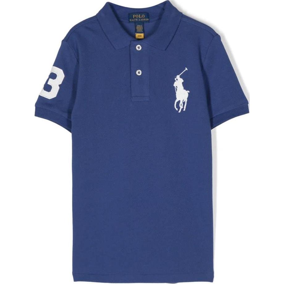 Order Polo Ralph Lauren 儿童 SS22 标志短袖衬衫 钴蓝色. 323670257-014