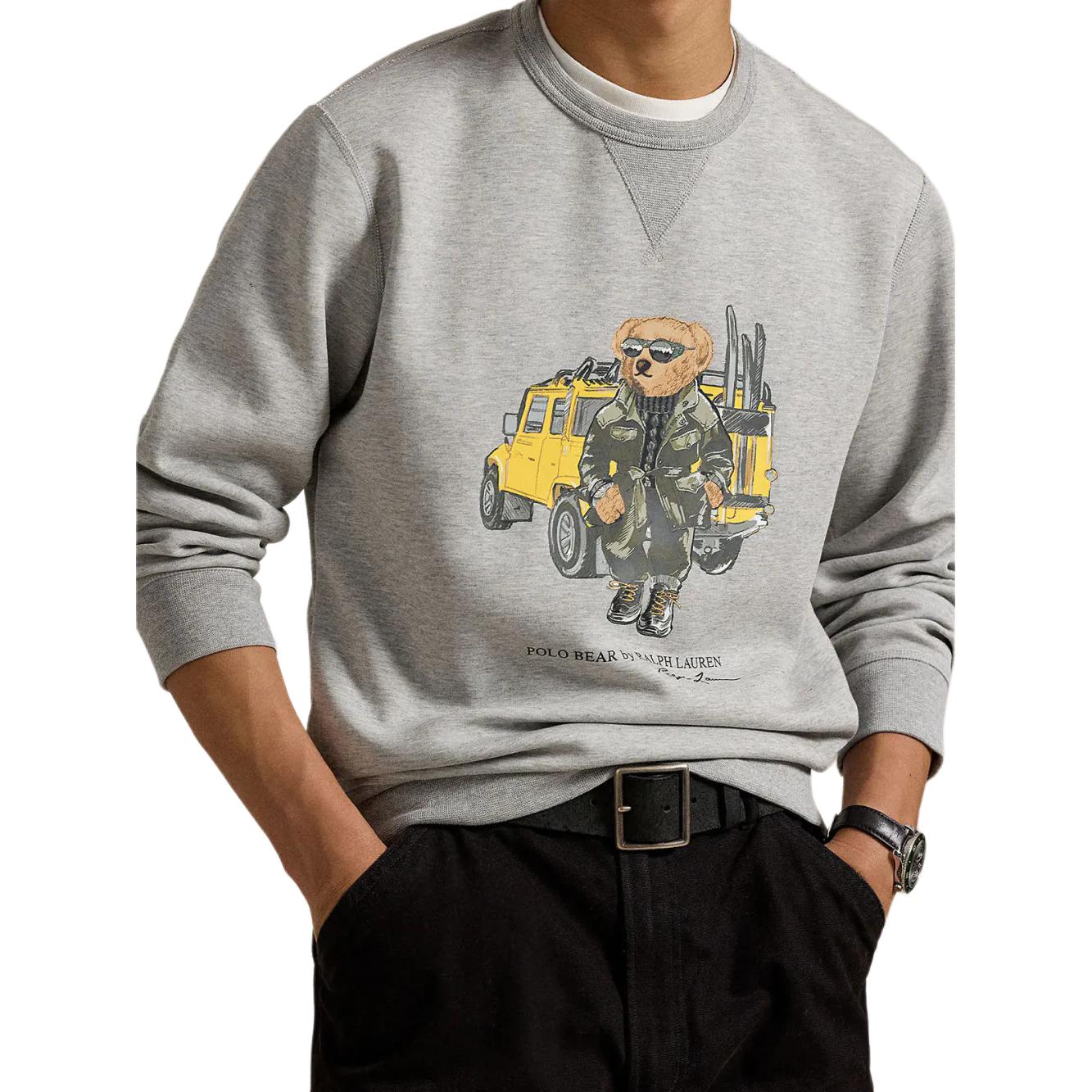 Purchase Polo Ralph Lauren Logo Crewneck Pullover Sweatshirt - Kelabu 710958195-001