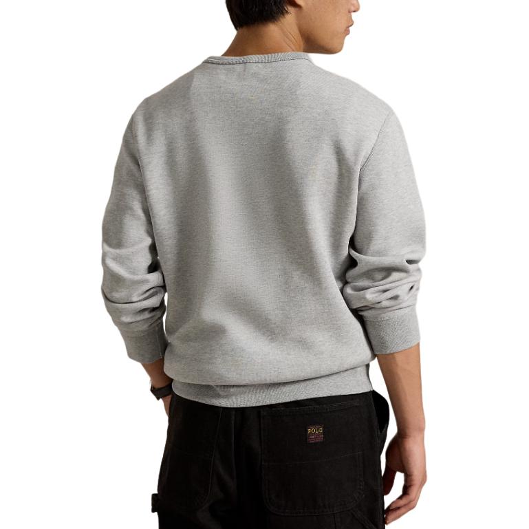 Details for Polo Ralph Lauren Logo Crewneck Pullover Sweatshirt - Kelabu 710958195-001