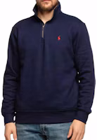 Lookbook Polo Ralph Lauren Logo Embroidered Half-Zip Long Sleeve Sweatshirt Blue Men’s 710962519-003