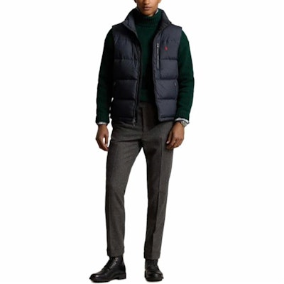 Polo Ralph Lauren 男士刺繡無袖拉鍊背心 黑色 710940236-001 Lookbook Polo Ralph Lauren 男士刺繡無袖拉鍊背心 黑色 710940236-001