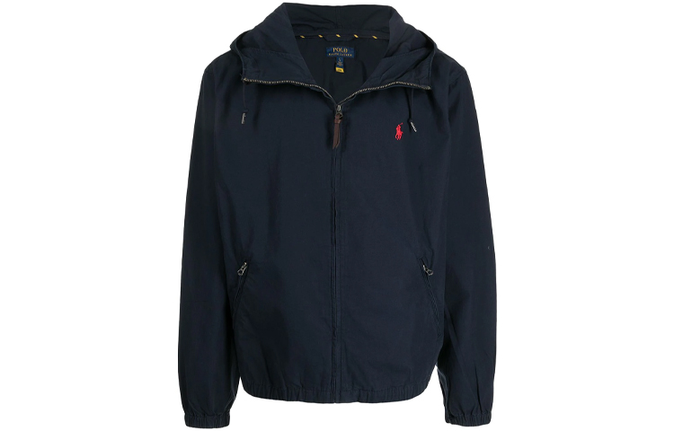 Polo Ralph Lauren Logo Embroidered Softshell Hooded Jacket for Men. 710832204-001