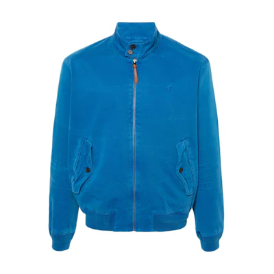Polo Ralph Lauren Logo Embroidered Zip-Up Jacket Blue Long Sleeve. 710928484C-001