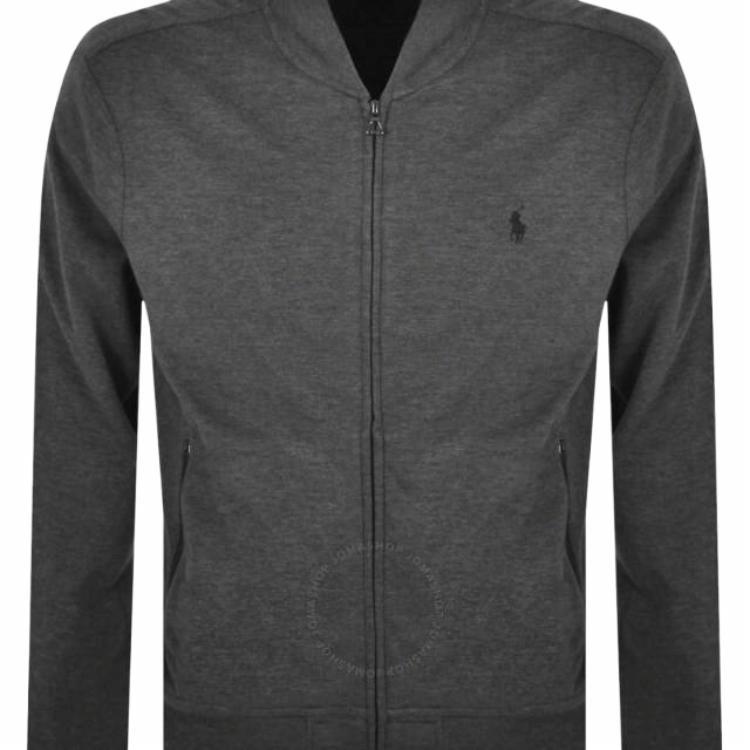 Polo Ralph Lauren Logo Embroidered Zip-Up Jacket Charcoal Gray 710842844-008 圖 6