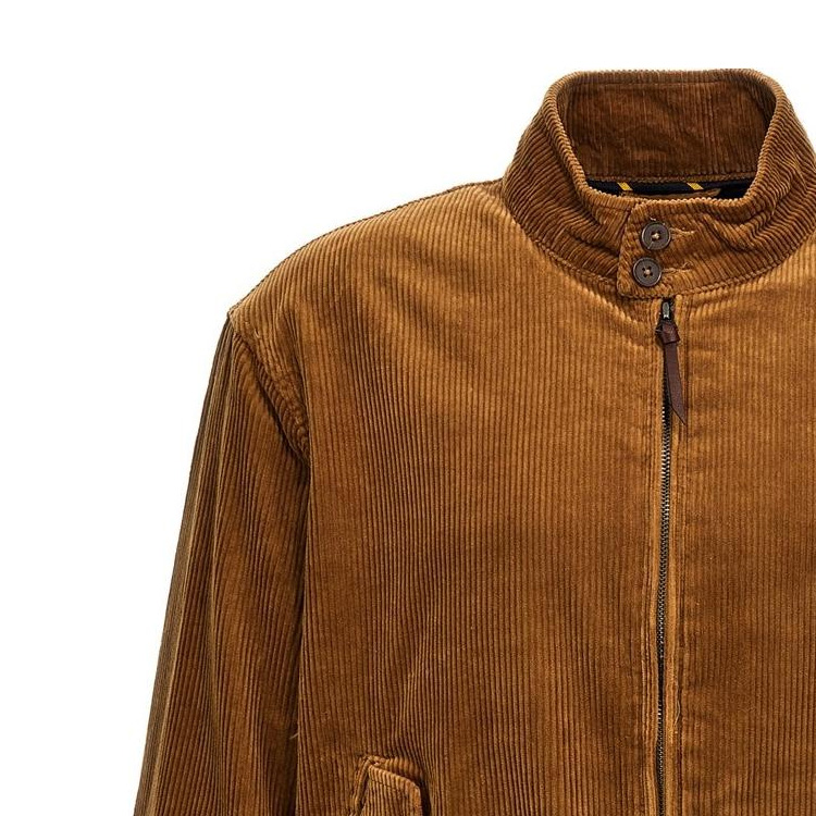 Polo Ralph Lauren Logo Embroidered Zip-Up Stand Collar Jacket Brown Men’s. 914227002-BEIGE 圖 4