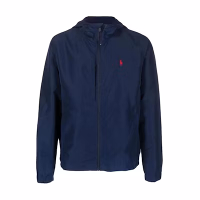 Polo Ralph Lauren Logo Embroidery Hoodie Zip Jacket Men’s Navy Blue. 710920446-002