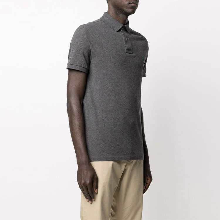 Polo Ralph Lauren Logo Patch Short Sleeve Polo Shirt Unisex Grey 710782592-002 圖 5