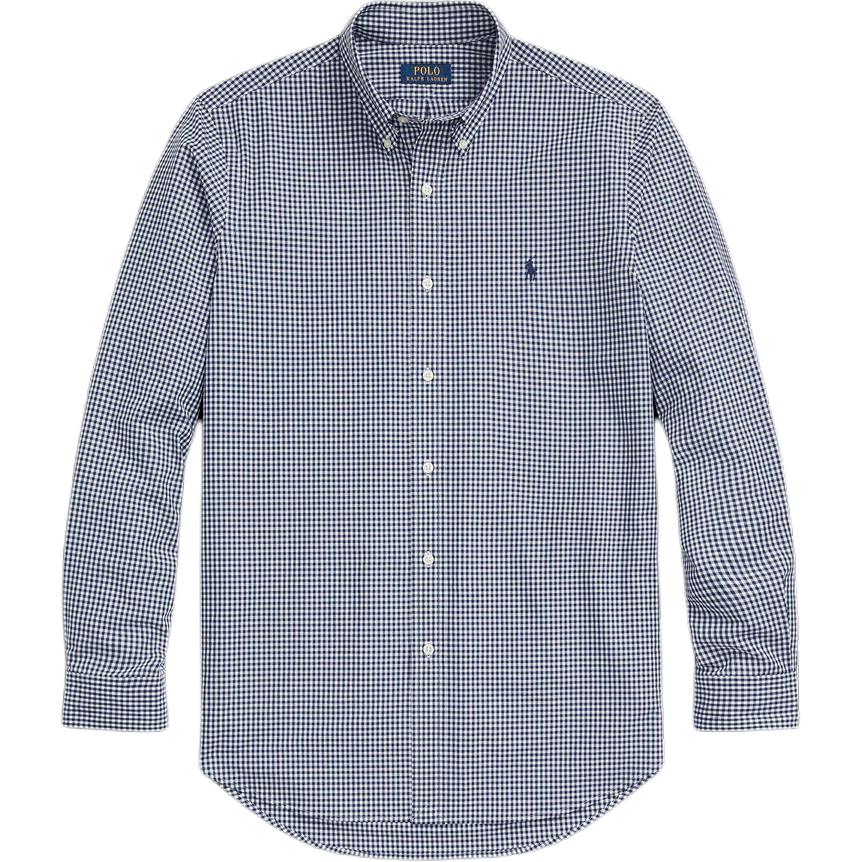 Polo Ralph Lauren Logo Plaid Print Long Sleeve Shirt  Blue 710978350001