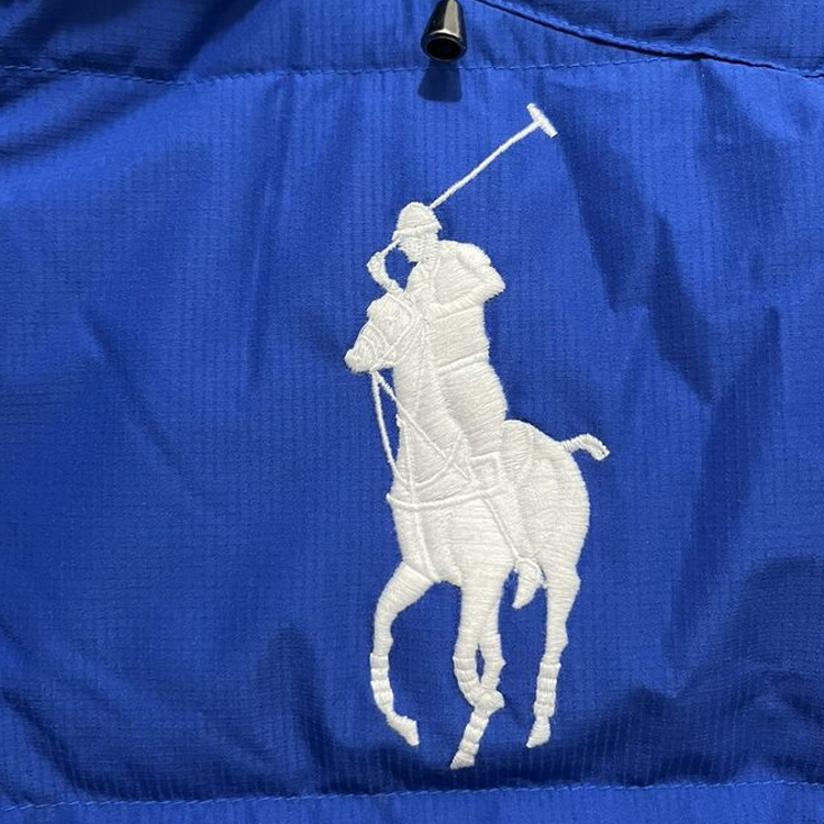 Polo Ralph Lauren Logo Print Hooded Puffer Jacket  Blue 710716127-004 圖 4