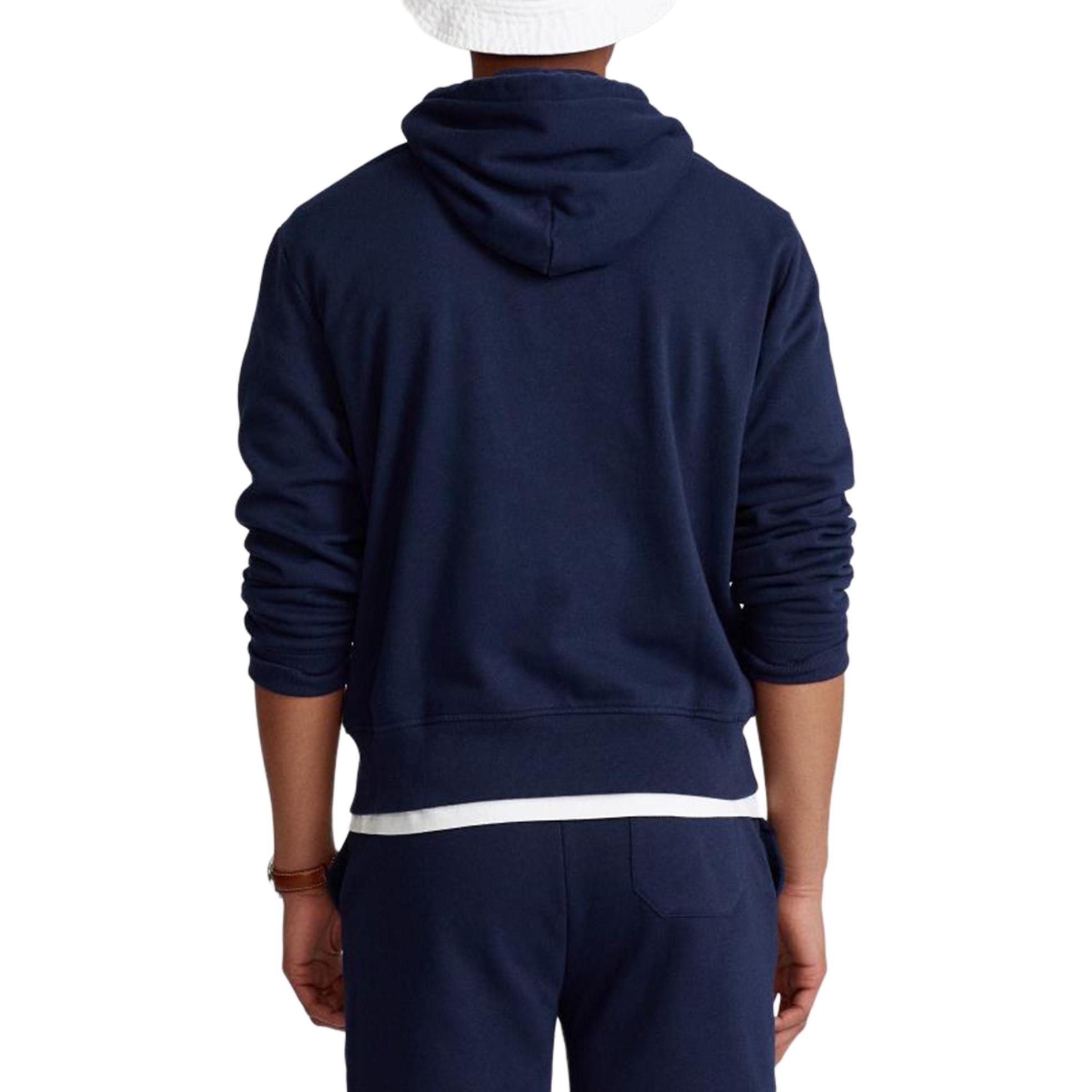 Polo Ralph Lauren Logo Print Hoodie  Navy Blue Pullover Sweatshirt. 710839053-001 圖 4