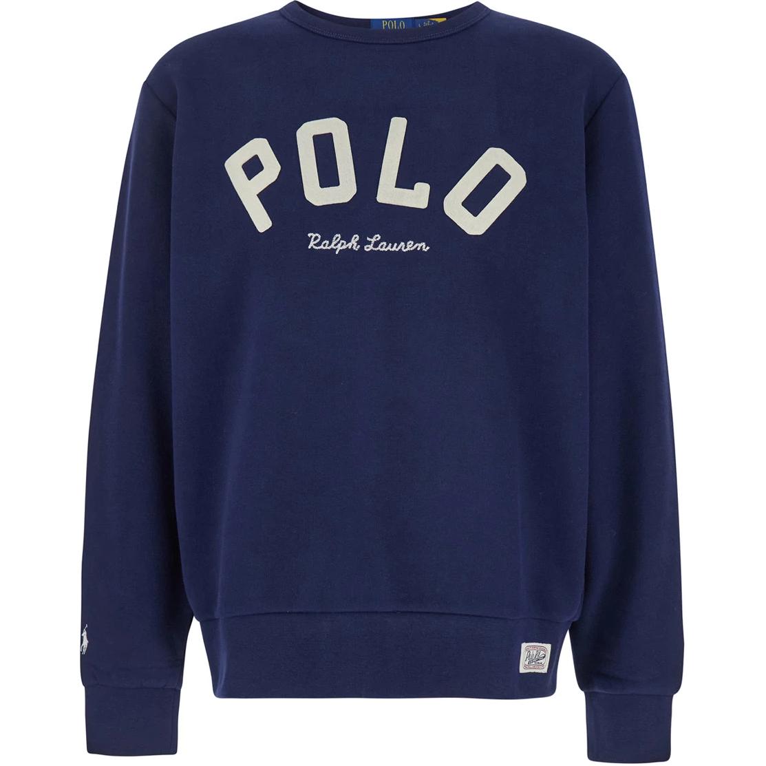 Polo Ralph Lauren Logo Printed Crewneck Long Sleeve Sweatshirt Blue Men. 710952041-001 圖 2
