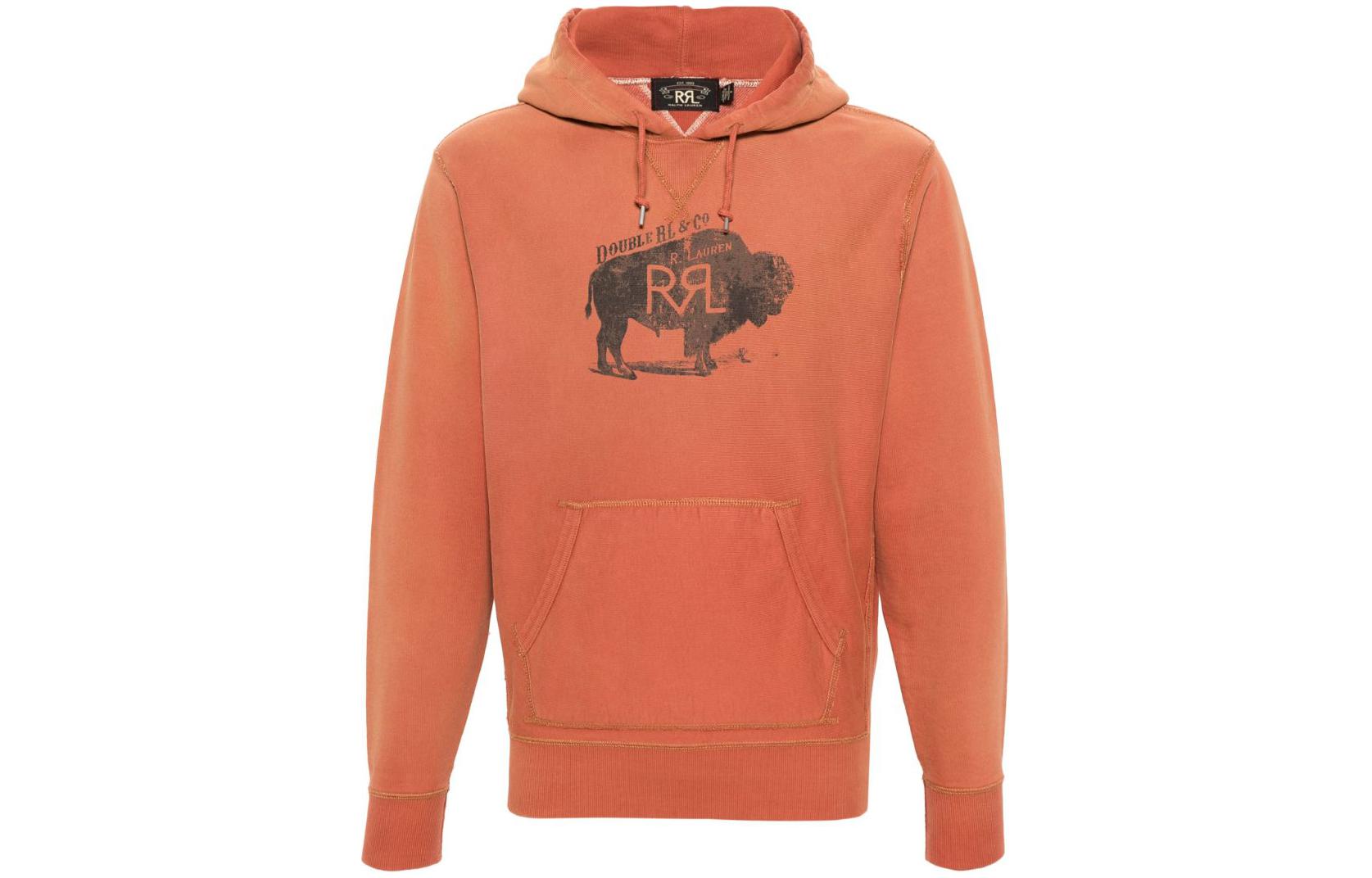 Polo Ralph Lauren Logo Printed Orange Casual Hoodie for Men. 782911476-001 圖 2