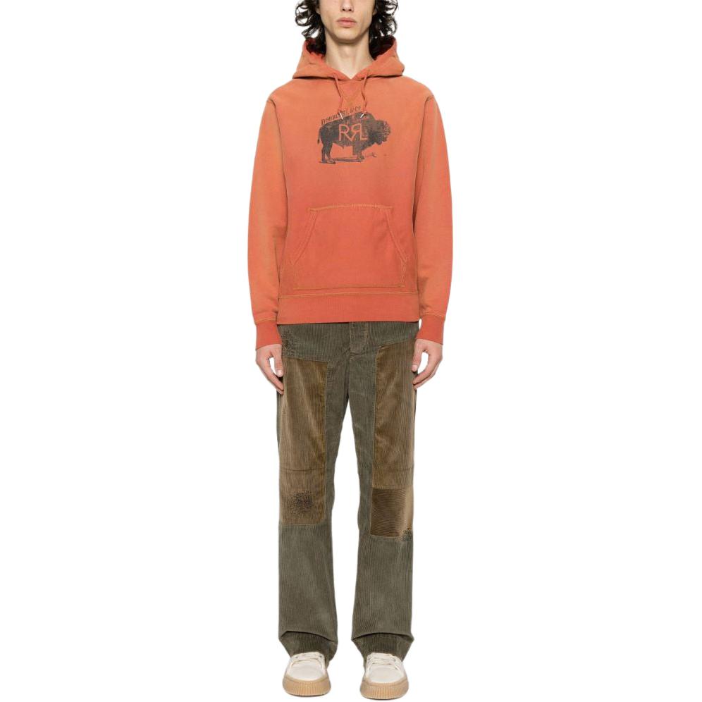 Polo Ralph Lauren Logo Printed Orange Casual Hoodie for Men. 782911476-001 圖 3