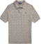 Order Polo Ralph Lauren Logo Ribbed Knit Oversized Polo Shirt Grey. 710917050007