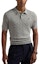 Shop Polo Ralph Lauren Logo Ribbed Knit Oversized Polo Shirt Grey. 710917050007