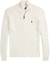 Polo Ralph Lauren Logo Stand Collar Beige Long Sleeve Sweater for Men MNPOSWE16821956101 Polo Ralph Lauren Logo Stand Collar Beige Long Sleeve Sweater for Men MNPOSWE16821956101