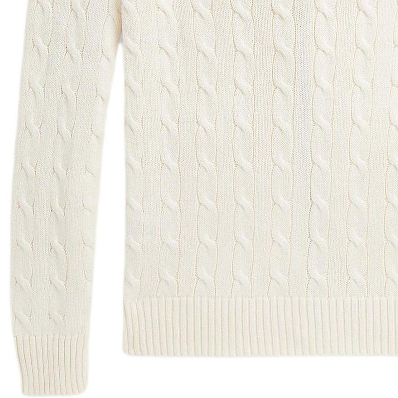 Details for Polo Ralph Lauren Logo Stand Collar Beige Long Sleeve Sweater for Men MNPOSWE16821956101