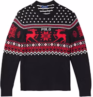 Polo Ralph Lauren Men’s Black Crewneck Letter Logo Knit Sweater Casual Fit. 710919623-001 Polo Ralph Lauren Men’s Black Crewneck Letter Logo Knit Sweater Casual Fit. 710919623-001