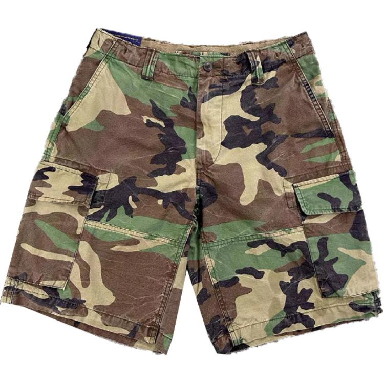 Polo Ralph Lauren Men’s Camo Pocket Zipper Straight Casual Shorts Camo Pattern 710726941-003
