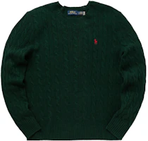 Polo Ralph Lauren Men’s Green Crewneck Sweater with Small Pony Embroidery. 710876762-004 Polo Ralph Lauren Men’s Green Crewneck Sweater with Small Pony Embroidery. 710876762-004