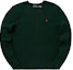 Buy Polo Ralph Lauren Men’s Green Crewneck Sweater with Small Pony Embroidery. 710876762-004