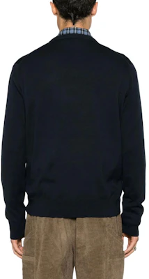 Polo Ralph Lauren 男士海军蓝刺绣标志针织套头毛衣. 710919772-001 Shop Polo Ralph Lauren 男士海军蓝刺绣标志针织套头毛衣. 710919772-001